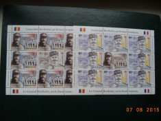 2018- Romania - Franta &amp;quot;Henri Berthelot&amp;quot; - minicoli de 8+1 , neuzate - MNH foto