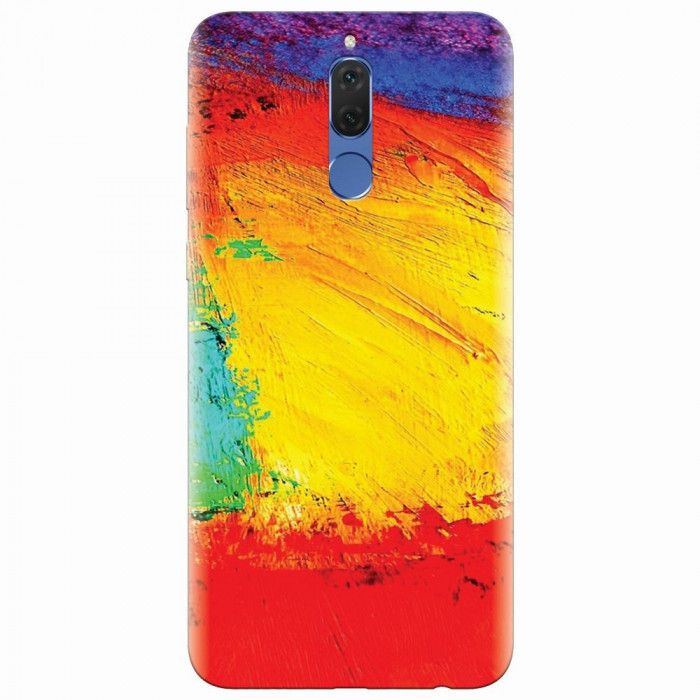 Husa silicon pentru Huawei Mate 10 Lite, Colorful Dry Paint Strokes Texture