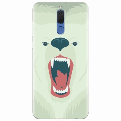 Husa silicon pentru Huawei Mate 10 Lite, Fierce Polar Bear Winter foto