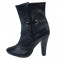 Botine dama, din piele naturala, Botta, 267-01-05, negru, marime: 35