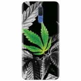 Husa silicon pentru Huawei Mate 10 Lite, Trippy Pot Leaf Green