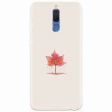 Husa silicon pentru Huawei Mate 10 Lite, Autumn Tree Leaf Shape Illustration