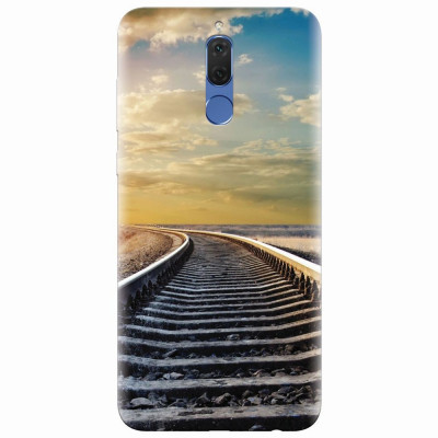 Husa silicon pentru Huawei Mate 10 Lite, Railroad Horizon foto