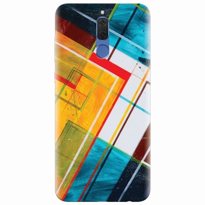 Husa silicon pentru Huawei Mate 10 Lite, Abstraction Color Shape foto