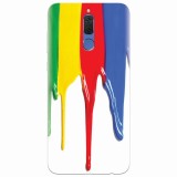 Husa silicon pentru Huawei Mate 10 Lite, Dripping Colorful Paint