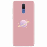 Husa silicon pentru Huawei Mate 10 Lite, Saturn On Pink