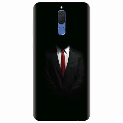 Husa silicon pentru Huawei Mate 10 Lite, Mystery Man In Suit foto