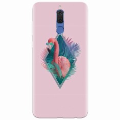 Husa silicon pentru Huawei Mate 10 Lite, Flamingo With Sunglass foto