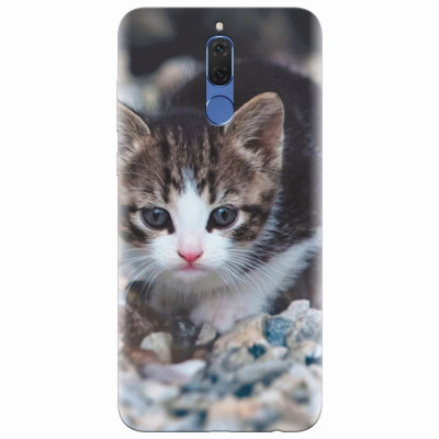 Husa silicon pentru Huawei Mate 10 Lite, Animal Cat foto