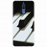 Husa silicon pentru Huawei Mate 10 Lite, Piano Key Close Up Macro