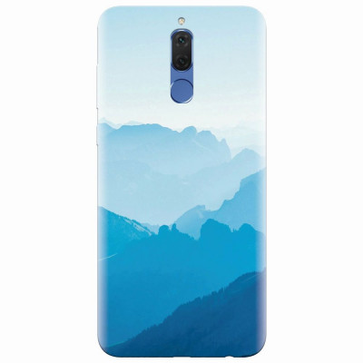 Husa silicon pentru Huawei Mate 10 Lite, Blue Mountain Crests foto