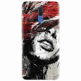 Husa silicon pentru Huawei Mate 10 Lite, Byroglyphics Woman Drawing