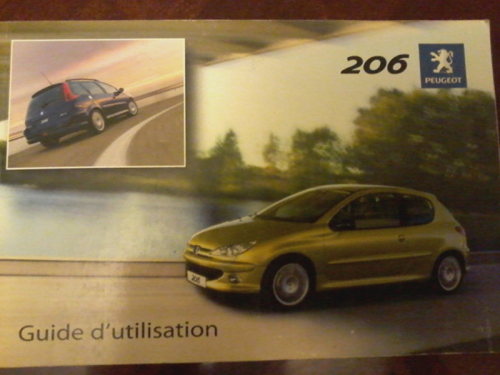 Guide d&#039; utilisation Peugeot 206