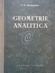 Geometrie analitica (Modenov) foto