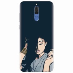 Husa silicon pentru Huawei Mate 10 Lite, Simple Girl