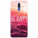 Husa silicon pentru Huawei Mate 10 Lite, Be Happy Puffy Clouds