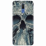 Husa silicon pentru Huawei Mate 10 Lite, Abstract Skull Artwork Illustration