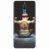 Husa silicon pentru Huawei Mate 10 Lite, Body Builder Cute Baby Tattoo