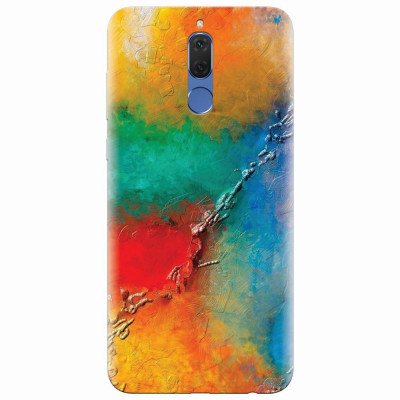 Husa silicon pentru Huawei Mate 10 Lite, Colorful Wall Paint Texture foto