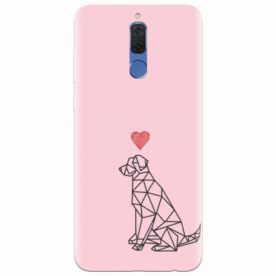 Husa silicon pentru Huawei Mate 10 Lite, Love Dog foto