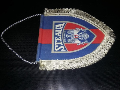 FANION Vechi STEAUA Bucuresti-CITIUS ALTIUS FORTIUS,Fanion Original,Trasp.POSTA foto