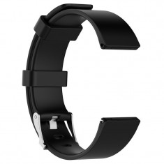 Bra?ara silicon pentru Fitbit Versa Culoare Negru, Marime S (Small) foto