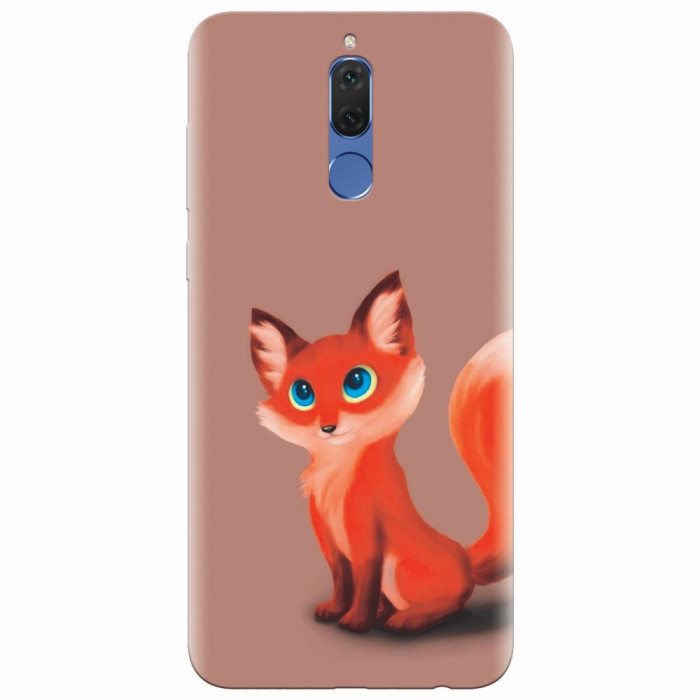 Husa silicon pentru Huawei Mate 10 Lite, Fox Cartoon Animal And