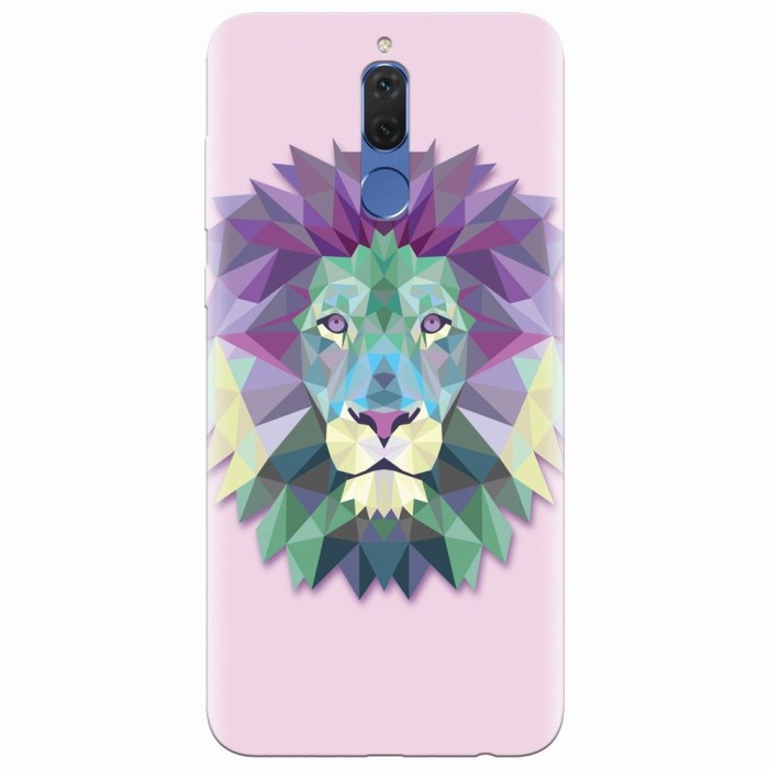 Husa silicon pentru Huawei Mate 10 Lite, Polygon Lion