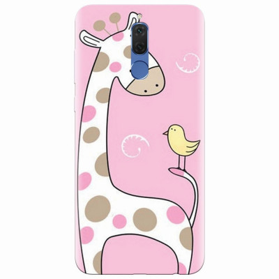 Husa silicon pentru Huawei Mate 10 Lite, Cute Giraffe foto