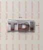 Emblema Auto TDI Nichel 78mm x 25mm - Prindere Banda Dublu Adeziva 3M - Compatibila Golf