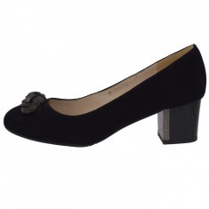Pantofi dama, din piele naturala, Deska, 34214-01-33, negru 36 foto