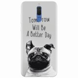 Husa silicon pentru Huawei Mate 10 Lite, Tomorrow Will Be A Better Day Pug