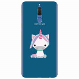 Husa silicon pentru Huawei Mate 10 Lite, Horn To Be Wild Cute Unicorn