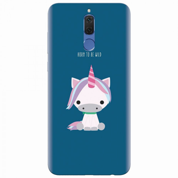 Husa silicon pentru Huawei Mate 10 Lite, Horn To Be Wild Cute Unicorn