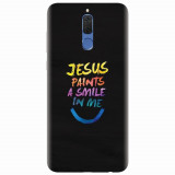 Husa silicon pentru Huawei Mate 10 Lite, Jesus Paints A Smile In Me