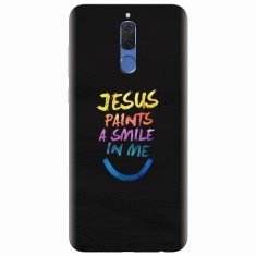 Husa silicon pentru Huawei Mate 10 Lite, Jesus Paints A Smile In Me