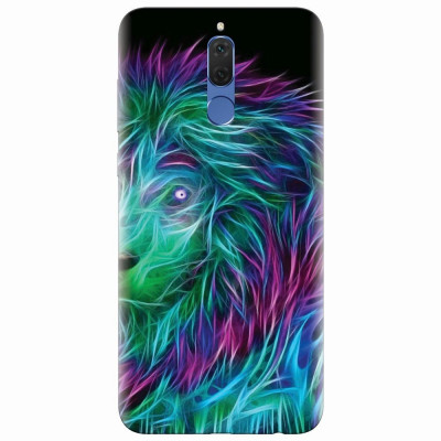 Husa silicon pentru Huawei Mate 10 Lite, Abstract Lion 002 foto