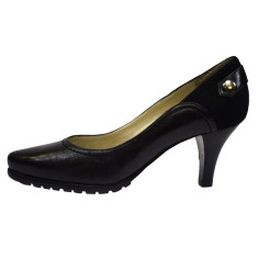 Pantofi dama, din piele naturala, Deska, B14226B-1, negru 38.5 foto