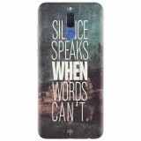 Husa silicon pentru Huawei Mate 10 Lite, Silence Speaks When Word Cannot