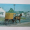 Carte postala necirculata cu trasura(pentru 2 persoane)/buggy Amish din anii 70