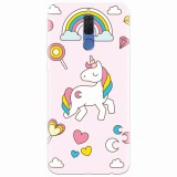 Husa silicon pentru Huawei Mate 10 Lite, Cute Unicorn