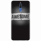 Husa silicon pentru Huawei Mate 10 Lite, Awesome Label Dark