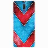 Husa silicon pentru Huawei Mate 10 Lite, Blue And Red Abstract