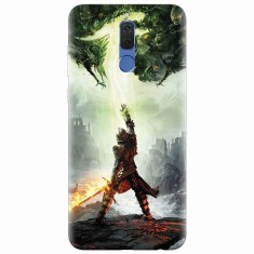 Husa silicon pentru Huawei Mate 10 Lite, Green Dragon foto