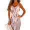 G650-5 Rochie midi cu slipici si body