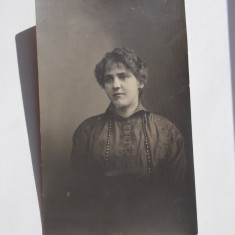 FOTOGRAFIE VECHE din anii 1900 , atelier JULIETTA Bucuresti , BLAZONUL regal