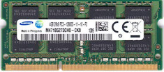 Memorie ram laptop Sodimm SAMSUNG 4Gb DDR3 1600Mhz PC3-12800S 1.5V,2 foto