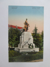 Oradea Mare-Statuia lui Szacsvay Imre,carte postala necirculata cca 1917 foto