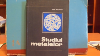 PROF. DR. ING. MARIN TRUSCULESCU - STUDIUL METALALOR - CARTONATA, 346 PAG. - foto