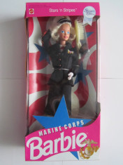Papusa Barbie-Stars&amp;#039;n Stripes-Marine Corps-Editie Speciala-1991-Mattel 7549-NOU foto